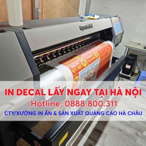 In Decal Lấy Ngay Tại Hà Nội - Báo Giá 2025